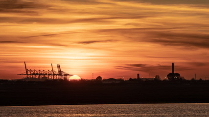 Obraz premium Sunset at Two Tree Island