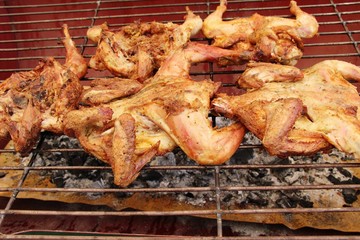 Grilled chicken is delicious at street food