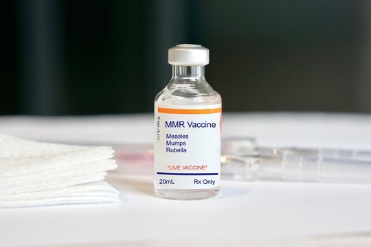 Concept Of An MMR Vaccine Against Measles, Mumps, And Rubella In A Vial