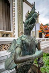 Fototapeta na wymiar Gran Palace Wat Phra Kaew Temple in Bangkok, Thailand