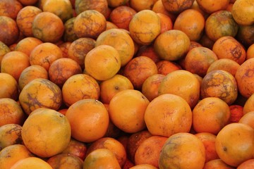 orange fruit is delicious at street food