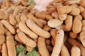 Tamarind fruit is delicious at street food