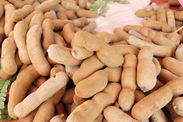 Tamarind fruit is delicious at street food