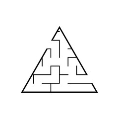 Abstact labyrinth. Game for kids. Puzzle for children. Maze conundrum. Vector illustration.