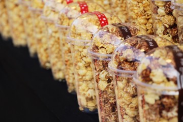 Popcorn with butter delicious on street food