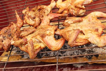 Grilled chicken is delicious at street food