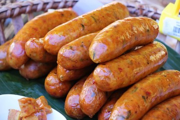 sausage asia for cooking at street food