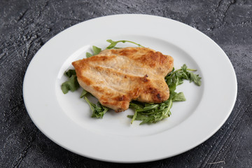 fresh delicious tasty grilled roasted juicy meat on plate