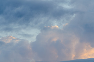 dramatic sky with clouds