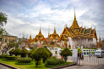 Fototapeta premium Gran Palace Wat Phra Kaew Temple in Bangkok, Thailand