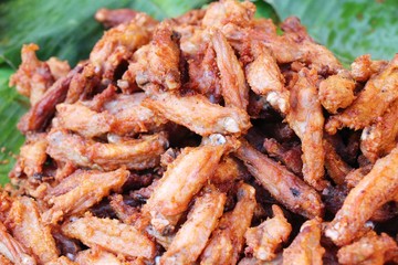 Fried chicken is delicious in street food
