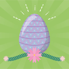 happy easter egg ribbon