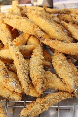 Fried fish is tasty at street food