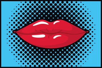 weibliche Lippen Pop-Art-Stil © grgroup