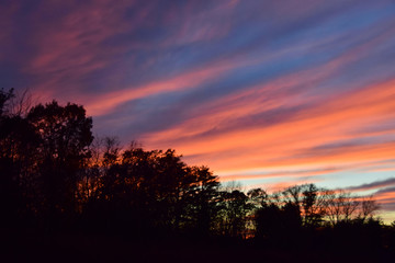 Fototapeta premium November sunset - 05