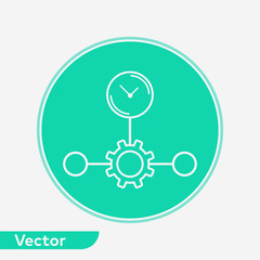 Time planing vector icon sign symbol