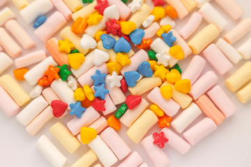 candy and marshmallows 