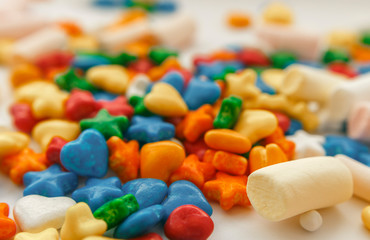 candy and marshmallows 