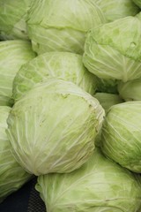 Fototapeta premium Head cabbage for cooking at street food