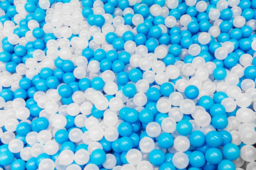 Multicolored wallpaper background made of colorful balls in cold colors
