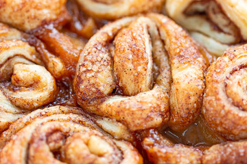 Puff pastry apple rolls.