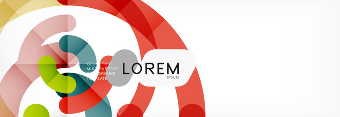 Linear design circle background