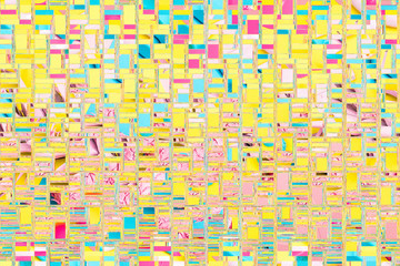 Abstract background collage distorted mosaic glitch design
