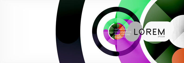 Circular lines design background