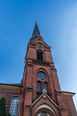 Fototapeta na wymiar St. Gertrud Church of Altenwerder in Hamburg, Germany