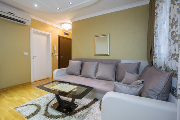 Interior of a loft apartmet living room