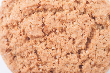 Oatmeal cookies close-up, macro