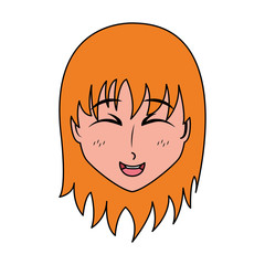 face girl anime manga comic