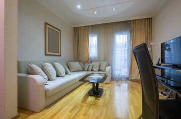 Interior of a loft apartmet living room