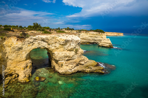 Torre Dell Orso And Sant Andrea Lecce Italy Stock Photo