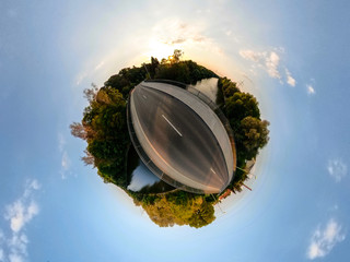 Illerbrücke bei Senden - little Planet