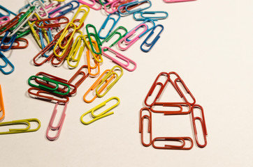 Colored paperclips