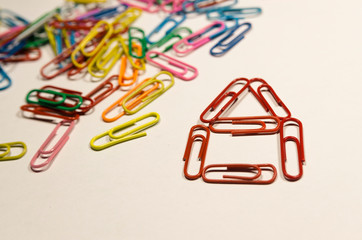 Colored paperclips