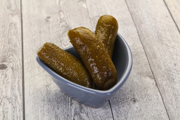 Pickled homemade cucumbers
