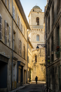 Fototapeta Narrow street in Arles