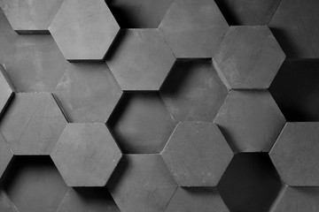 wall background. background texture. wall with textured hexagons. the diamonds on the wall. white...