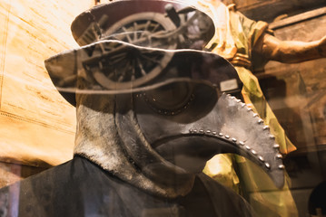 Mask with a beak. Plague doctor - protective clothing of the Middle Ages