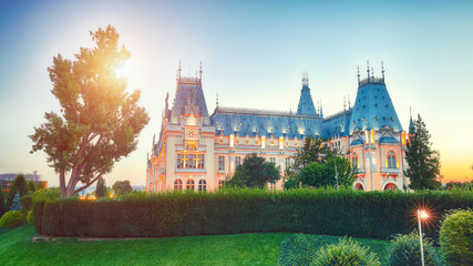 The Palace of Culture edifice in Iasi, Romania.