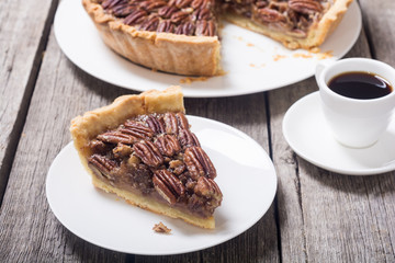 Autumn american pecan pie