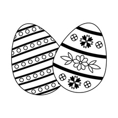 two decorative easter