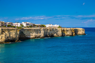 Fototapeta na wymiar Buildings In Torre Dell Orso- Lecce, Puglia, Italy