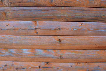 Background of wooden planks arranged horizontally.
