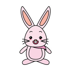 Fototapeta na wymiar cute rabbit cartoon