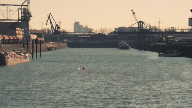 K&ouml;ln-Deutz, Rhein , Kanu