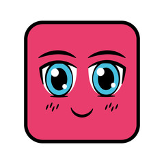 square emoticon face expression