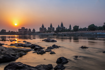 Sunset from Orcha temple 